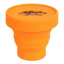 Складной стакан силиконовый с крышкой 180мл Tramp TRC-083 Orange