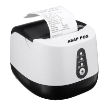 Термопринтер для чеков POS-принтер ASAP POS SH58 Bluetooth + USB Компактный и удобный принтер White