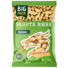 Арахис жареный соленый 120 грам со вкусом васаби свежый Золота Нива