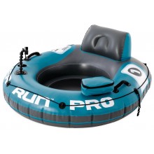 Надувне коло-крісло для плавання Intex 56843 River Run Pro 1 водний шезлонг матрац з сітчастим дном та спинкою з ручками для відпочинку на воді Надувне коло-крісло для плавання Intex 56843 River Run Pro 1 водний шезлонг матрац з сітчастим дном та спинкою з ручками для відпочинку на воді