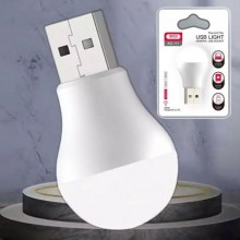 Портативная лампочка ночник USB XO Y1 life light мини светильник фонарик подсветка светодиодная White