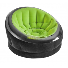 Надувное удобное велюровое кресло Intex 66581 Флокированное 112 х 109 х 69 см. Green Надувное удобное велюровое кресло Intex 66581 Флокированное 112 х 109 х 69 см. Green