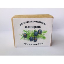 Мыло Карпатское Можжевеловое ручной работы 100% натуральное фитомыло по рецепту Афонских монастырей 100 г. Карпатская Фитопродукция