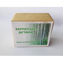 Мыло Карпатское Дегтярное ручной работы 100% натуральное фитомыло по рецепту Афонских монастырей 100 г. Карпатская Фитопродукция