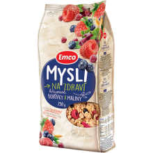 Мюсли Emco с ягодами 750 грамм черника клюква малина Вкусный и полезный завтрак для всей семьи Мюсли Emco с ягодами 750 грамм черника клюква малина Вкусный и полезный завтрак для всей семьи