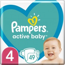 Подгузники Pampers Active Baby Размер 4 Junior Extra Sleep 49 штук 9-14 кг Подгузники Pampers Active Baby Размер 4 Junior Extra Sleep 49 штук 9-14 кг