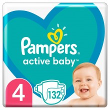 Подгузники Pampers Active Baby Размер 4 Junior Extra Sleep 132 штуки Maxi 9-14 кг Подгузники Pampers Active Baby Размер 4 Junior Extra Sleep 132 штуки Maxi 9-14 кг