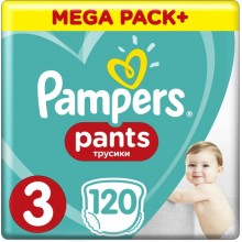 Подгузники-трусики Pampers Pants Размер 3 Эластичные 120 штук Maxi 6-11 кг Удобные практичные