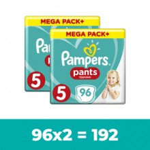 Набор Подгузников-трусиков Pampers Pants Размер 5 Эластичные 192 штуки Maxi 12-17 кг Удобные практичные