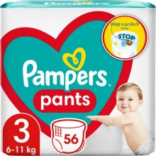 Подгузники-трусики Pampers Pants Размер 3 Эластичные 56 штук 6-11 кг Удобные практичные
