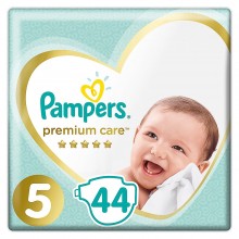 Подгузники Pampers Premium Care Размер 5 Heart Quilts 44 штуки 11-16 кг Мягкие 