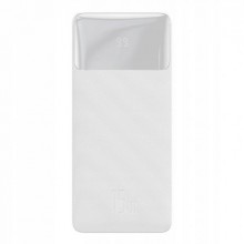 Повербанк портативное зарядное устройство Power Bank Baseus 20000 mAh 15W premium c Led дисплеем Bipow Digital Display White Повербанк портативное зарядное устройство Power Bank Baseus 20000 mAh 15W premium c Led дисплеем Bipow Digital Display White
