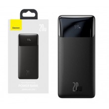 Повербанк портативное зарядное устройство Power Bank Baseus 20000 mAh premium 20W c Led дисплеем Bipow Digital Display Black Повербанк портативное зарядное устройство Power Bank Baseus 20000 mAh premium 20W c Led дисплеем Bipow Digital Display Black