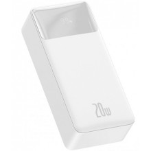 Повербанк портативное зарядное устройство Power Bank Baseus 30000 mAh premium 20W 3A c Led дисплеем Bipow Digital Display White Повербанк портативное зарядное устройство Power Bank Baseus 30000 mAh premium 20W 3A c Led дисплеем Bipow Digital Display White