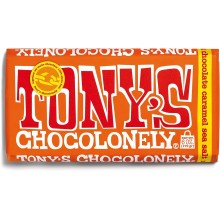 Шоколад Молочный Tony's Chocolonely Caramel Sea Salt Milk с Карамелью и Морской Солью 180g