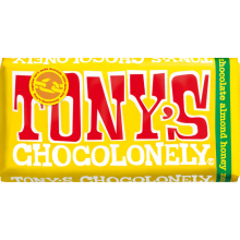 Шоколад Молочный Tony's Chocolonely milk almond honey nougat 32% с Мёдом и Нугой 180g
