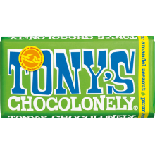 Шоколад Молочный Tony's Chocolonely puur amandel zeezout 51% с Миндалем и Морской Солью 180g