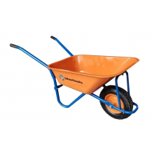 Тачка садово-строительная хозяйственная одноколесная 90 л Bluetools грузоподъемность 210 кг пневмоколесо Orange Тачка садово-строительная хозяйственная одноколесная 90 л Bluetools грузоподъемность 210 кг пневмоколесо Orange