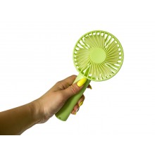 Ручной портативный вентилятор Portable Mini Fan Profit X9 USB на аккумуляторе с ручкой мини-вентилятор Green